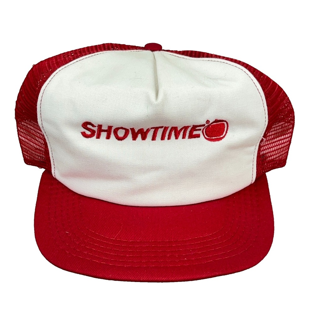 Vintage Showtime Trucker Hat‎ Cap Made In USA 80s 90s Snapback Movie Promo Mens